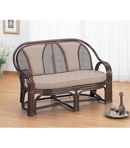 超希少品 廃盤品 ラブチェア ラタン製 ハンドメイド 東谷 TTF-922 D1302 ラタン ラブチェア 2Pソファ | 【SR-net】Sunflower Rattanの卸